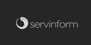 Dark logo of servinform company